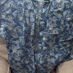 Izod Men’s Short Sleeve Button Down Hawaiian 4X